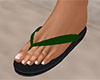 Green Flip Flops 4 (F)