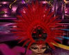 Red Showgirl Headdress