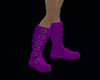 F> Purple Buckle Boots