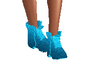 Blue Glitter Boots