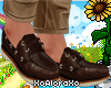 (A) Brown Loafers