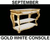 (S) Golden White Console