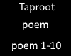 Taproot poem