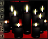 [JR] Floor Black Candles