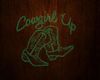 'Neon Cowgirl Up Sign