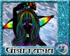 Rainbow Blk Jag Warmer F