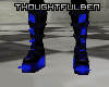 Spiked Dark Blue Boots