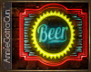 Neon Beer Label Sign