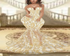 Gold Lace Gown XXL