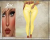 J~LEATHER JEANS YELLOW