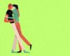 Romantic Couple Kiss