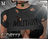 MILITARY Top grey M