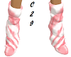 [C29] KNIT BOOTS PINK/W
