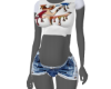 pregnant shorts set
