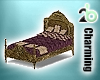 antique purple kid bed