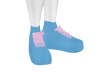 pastel pink & blue shoes