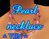 Pearl necklace pink