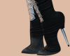 E* Black Denim Boots