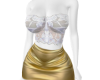 (F) Gold fancy dress