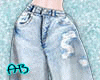 [AB]Loose Ripped Jeans