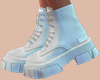 E* White Fall Boots