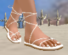 White Boho Sandals