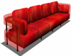 Red Long Sofa