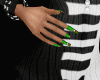 C*Xmas green nails