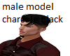 charcole model male hair
