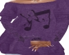 SN Purple Music  sweater
