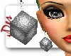 Cube Earrings - Silver