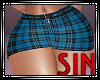 Plaid Skirt - Blue