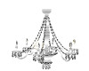 white pvc chandelier