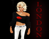 London~Black Luv Sweater