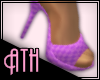 [Ath] Pink Heels (Mules)