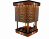 Copper fireplace