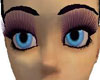 purple long top lashes