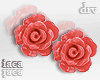 Red Rose Earrings