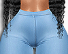 Denim flare pants
