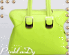 <P>Neon Green Bag
