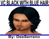 VC BLACK WITH BLUE HAIR
