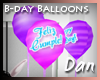Dan| B-day Balloons Pink