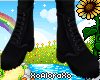 (A) Black Dress Boots