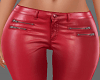 H/Red Leather Pants RLS
