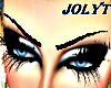Thin black eyebrows