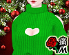 蝶 Green Sweater Dress