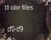 10 color fillers