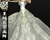 (MI) Wedding gown floral