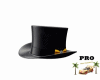 .(IH) GRAY TOP HAT TUX