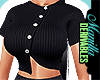 ! Button Spring Tee Blk
